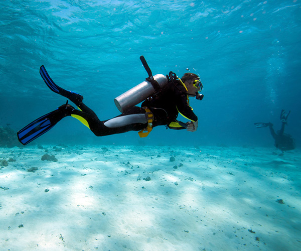 Feet First Diving