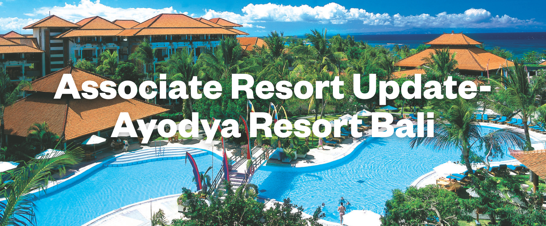 Ayodya Resort Bali Aerial View of Pool