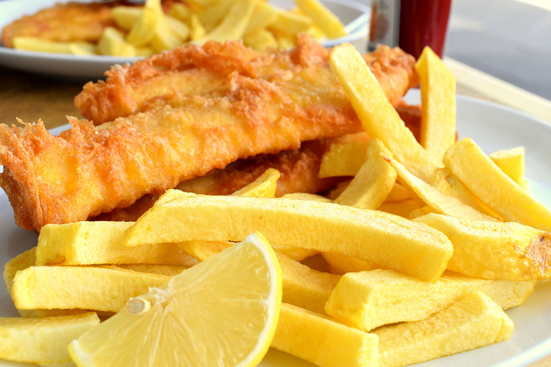 Fish and chips at San Remo Fisherman’s Co-Op